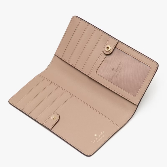 Kate Spade Madison Large Slim Bifold Wallet, Meringue - Picture 2 of 3